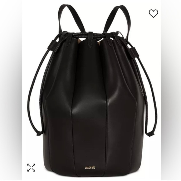 NEW JASON WU TULIP LEATHER BLACK BACKPACK BAG AUTHENTIC NWT! main image 6